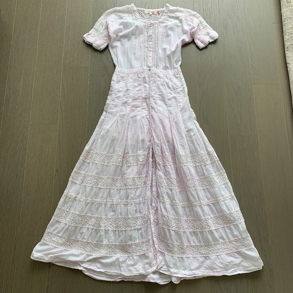LoveShackFancy Pink tye dye long dress - Picture 2 of 10